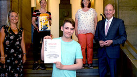 Marlon Gruber ist einer der drei Gewinner des Schülerwettbewerbs