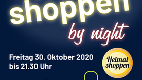 Plakat Heimat Shoppen By Night