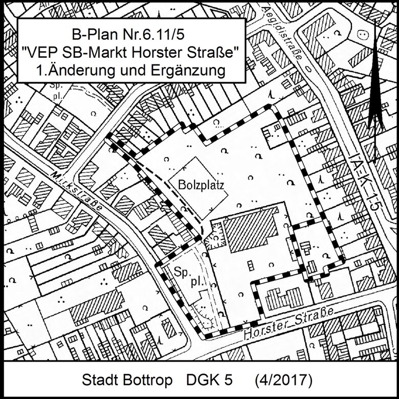 B-Plan Nr. 6.11/5 "VEP SB-Markt Horster Straße" 1. Änderung und Ergänzung