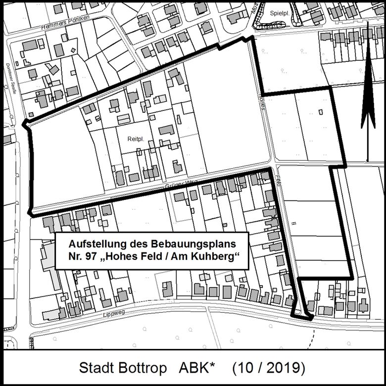 Aufstellung des bebauungsplans Nr. 97 "Hohes Feld / Am Kuhberg"