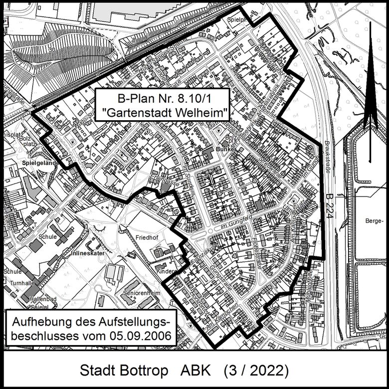 B-Plan Nr. 8.10/1 "Gartenstadt Welheim"