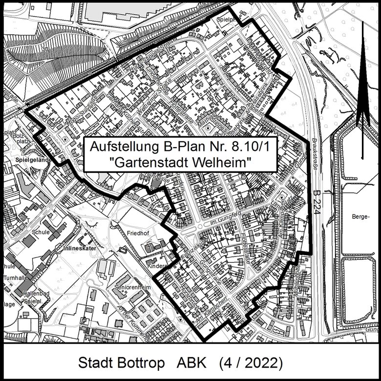 Aufstellung B-Plan Nr.8.10/1 "Gartenstadt Welheim"