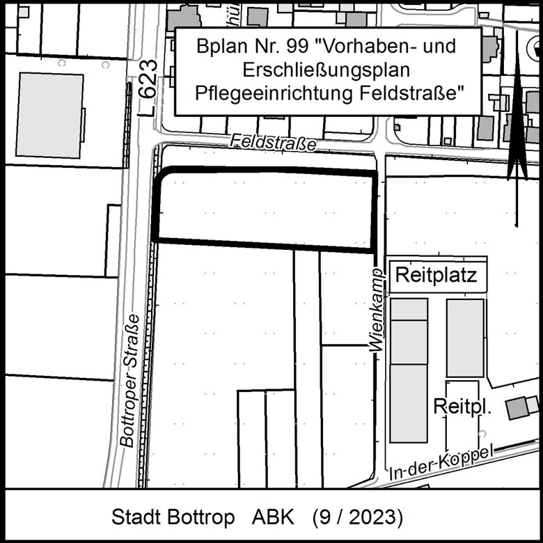 Bplan Nr. 99 " Vorhaben- und Erschließungsplan Pflegeeinrichtung Feldstraße"