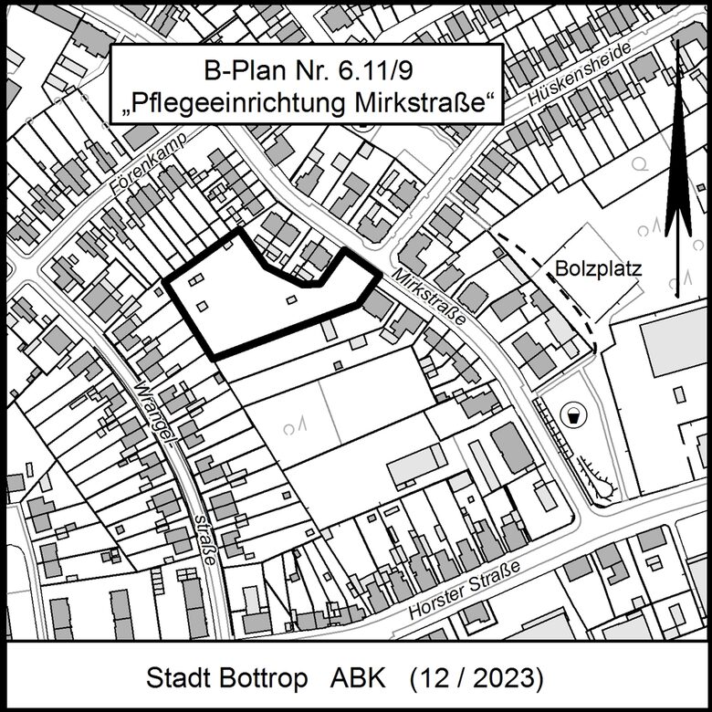 B-Plan Nr. 6.11/9 "Pflegeeinrichtung Mirkstraße"