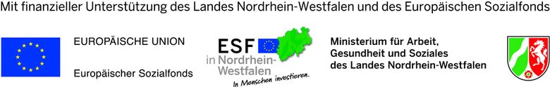 Förderpartner Europäische Union, Europäischer Sozialfonds, MAGS Land NRW