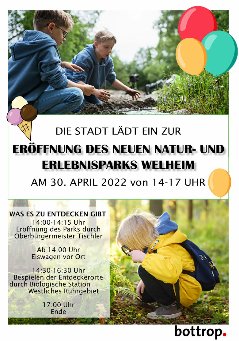 Plakat Eröffnung Park Welheim