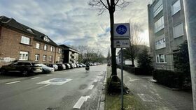 Foto einer Fahrradstraße